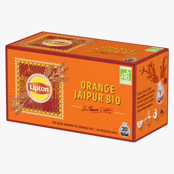 Lipton Orange Jaipur Bio 4 Boxes Of 20 (80)